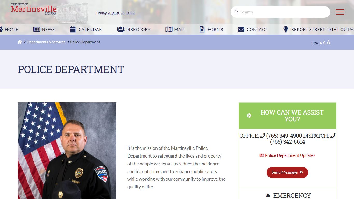 Police Department - City of Martinsville, Indiana